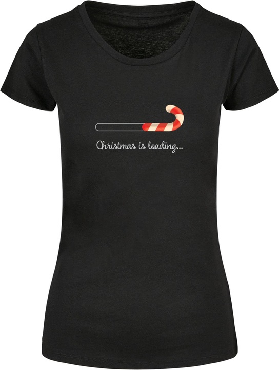 Merchcode Ladies Christmas Loading Basic Tee - 118261