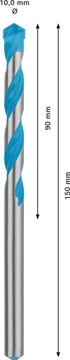 Produktbild Bosch Professional Zubehör EXPERT CYL-9 MultiConstruction Bohrer, 10 x 90 x 150 mm (10 Millimeter)