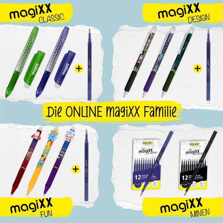 Image du produit Online 6er Pack Gelpen magiXX Fun Girls gemischt (Bleu, 6x)