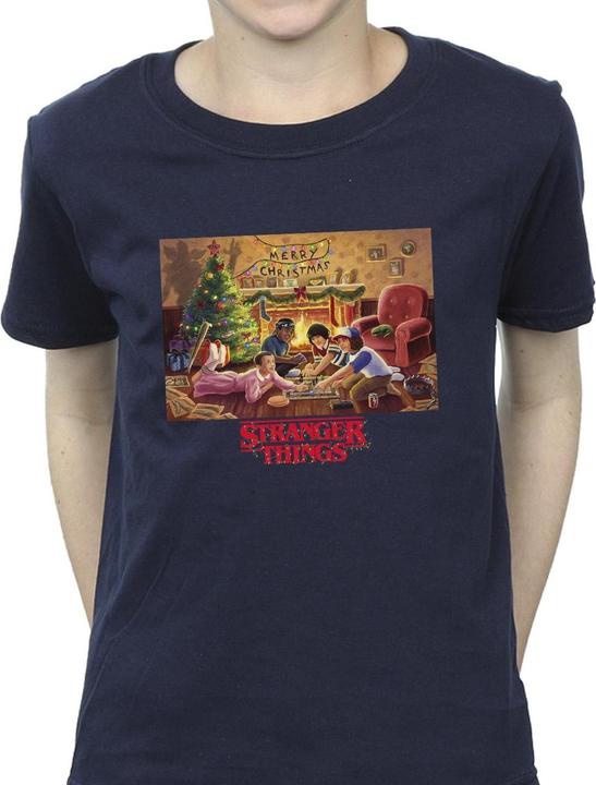 Produktbild Netflix Stranger Things Christmas Gathering TShirt Jungen (152, 158)
