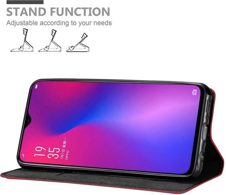 Actual product image Cadorabo Book Invisible Magnet Cover (Oppo R17)