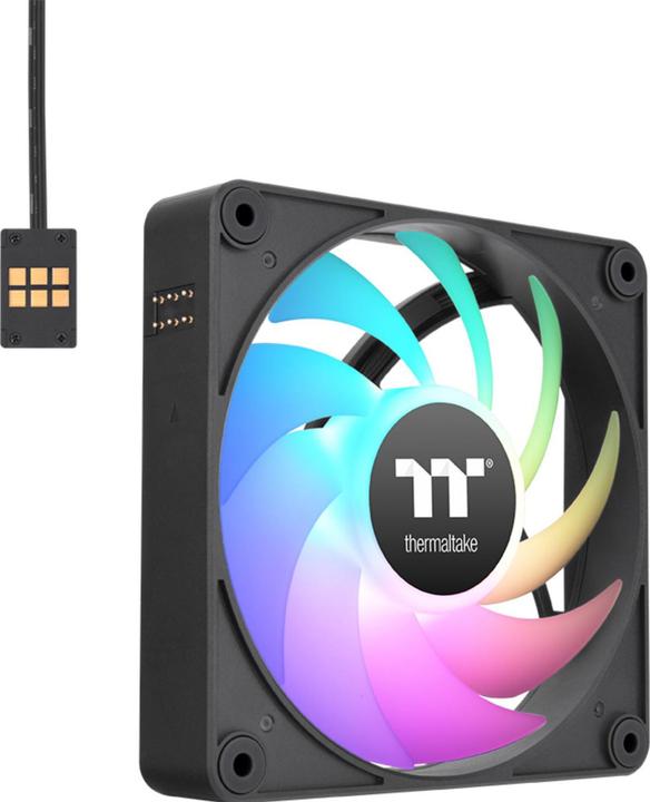 Actual product image Thermaltake PC CASE FAN CT120 EX ARGB SYNC 3 FAN BLACK CL-F181-PL12SW-A (120 mm, 3 x)