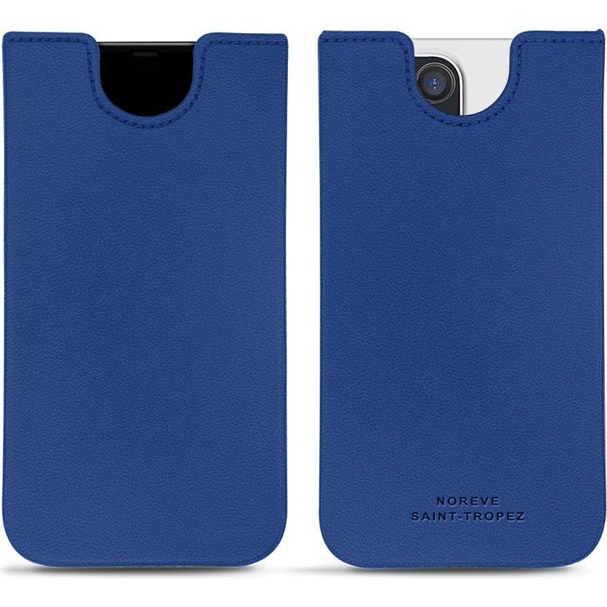 Noreve Lederschutzhülle (Apple iPhone 14 Pro Max), Smartphone Hülle, Blau