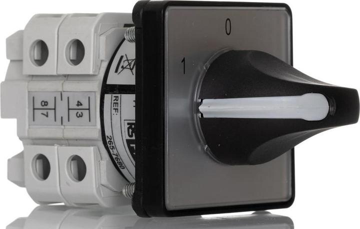 Produktbild RS PRO Nockenschalter, 2-polig / 25A, 2 Schliesser