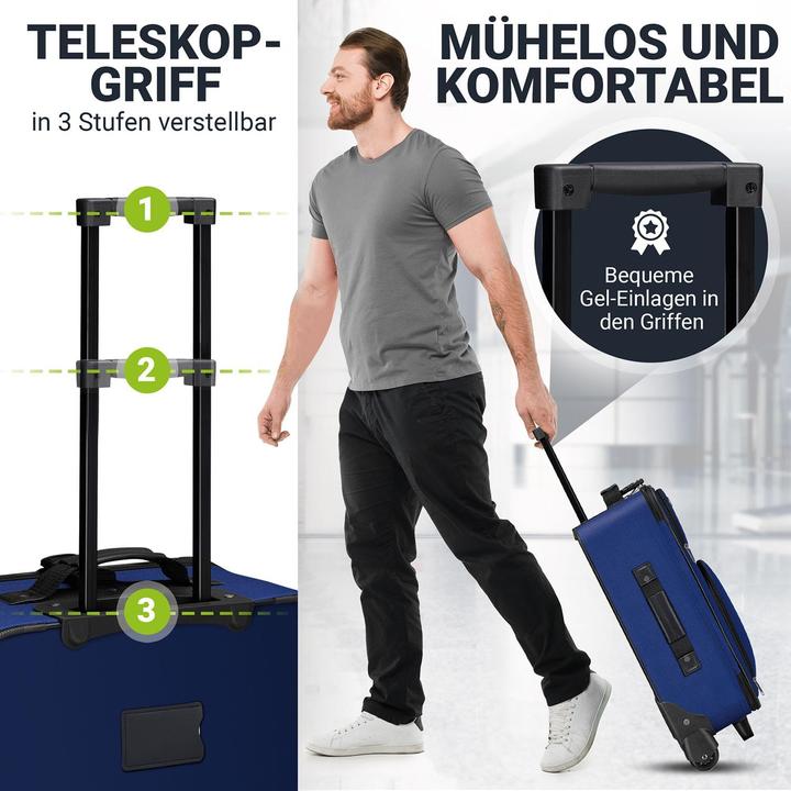 Image du produit Juskys 5-teiliges Reisekoffer-Set (60 l)