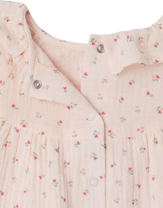 Produktbild Vertbaudet Baby-Set mit Volants: Bluse & Haremshose, Musselin (80)