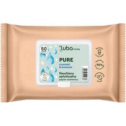 Luba, Carta igienica, Family Pure Moist Toilet Paper 50 Sheets (1 pz.)