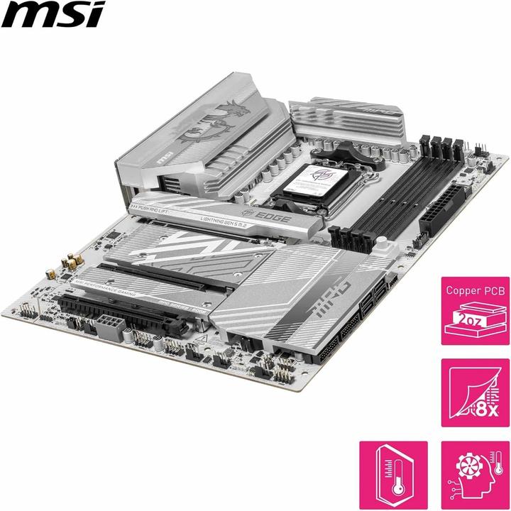 Productafbeelding MSI MPG B850 EDGE TI WIFI (AM5, AMD B850, ATX)