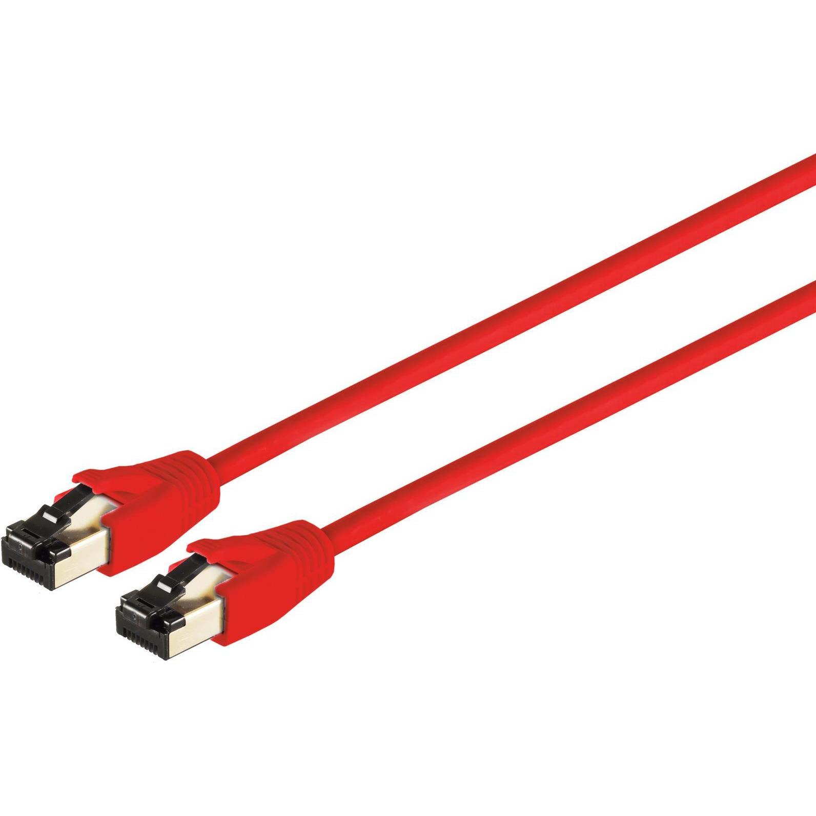 Shiverpeaks S/CONN maximum connectivity Netzwerkkabel-Patchkabel cat. 8.1 F/FTP PIMF LSZH rot 15,0m (15 m), Netzwerkkabe...
