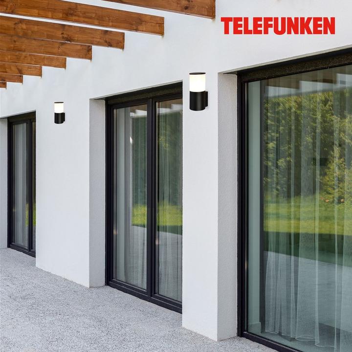 Image du produit Telefunken Applique murale d'extérieur, noir, E27, IP54 (E27, IP54)
