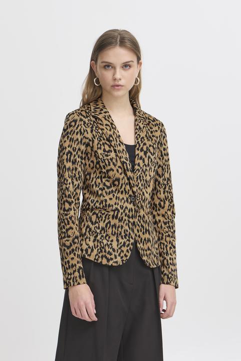 Actual product image Ichi IHKATE LEOPARD JACQUARD BL 20120652 (M)