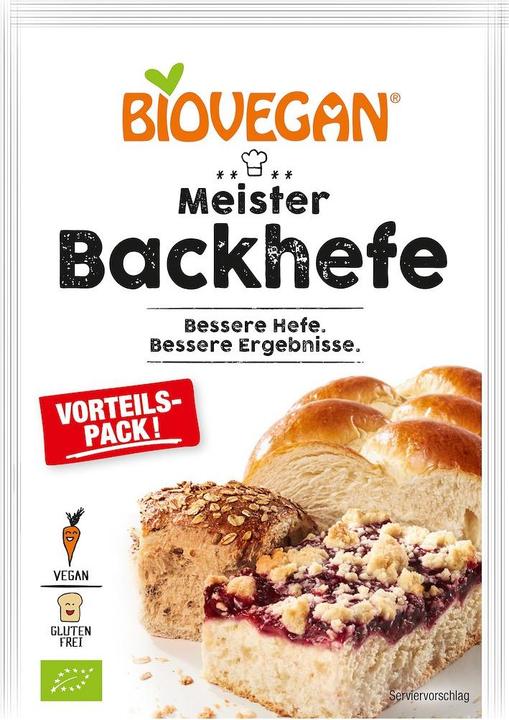 Image du produit Biovegan Levure de boulangerie Meister, paquet avantageux, bio (21 g)
