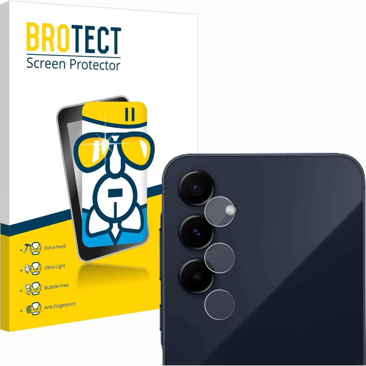BROTECT AirGlass Panzerglasfolie (1 Stück, Samsung Galaxy A55), Smartphone Schutzfolie, Transparent