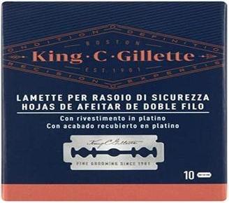 Gillette KING double edge replacement blades x 10 uds (10 x)