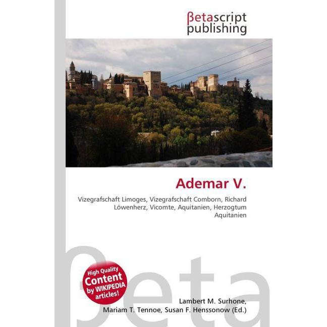 Ademar V., Fachbücher