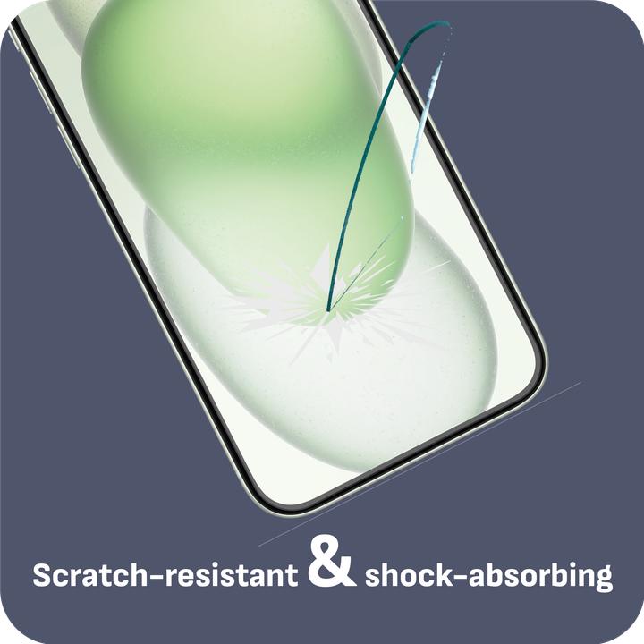 Produktbild Cazy Schutzglass Kompatibel mit iPhone 15 Plus Tempered Glass Hülle Kompatibel - Transparant (1 Stk., Apple iPhone 15 Plus)