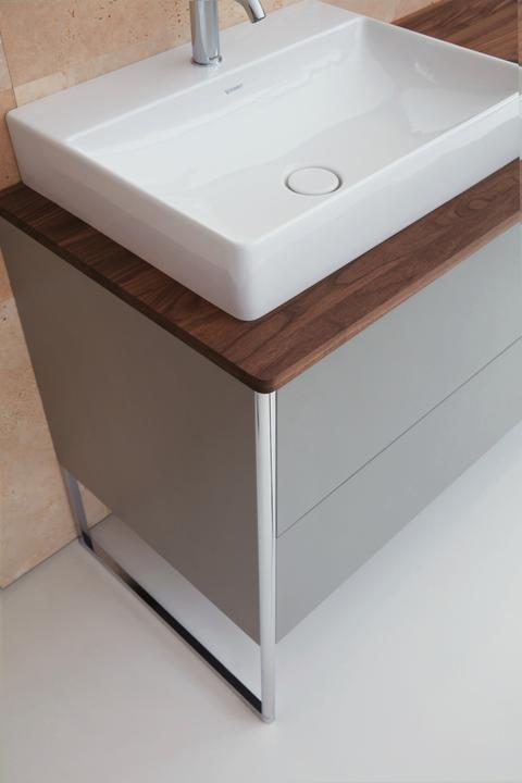 Actual product image Duravit XSQUARE solid wood console 20x1400x550mm m Auss li solid walnut