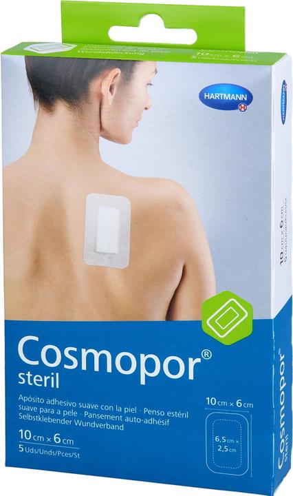Actual product image Hartmann Cosmopor sterile 10 x 6 cm wound dressing, 5 plasters (5x)