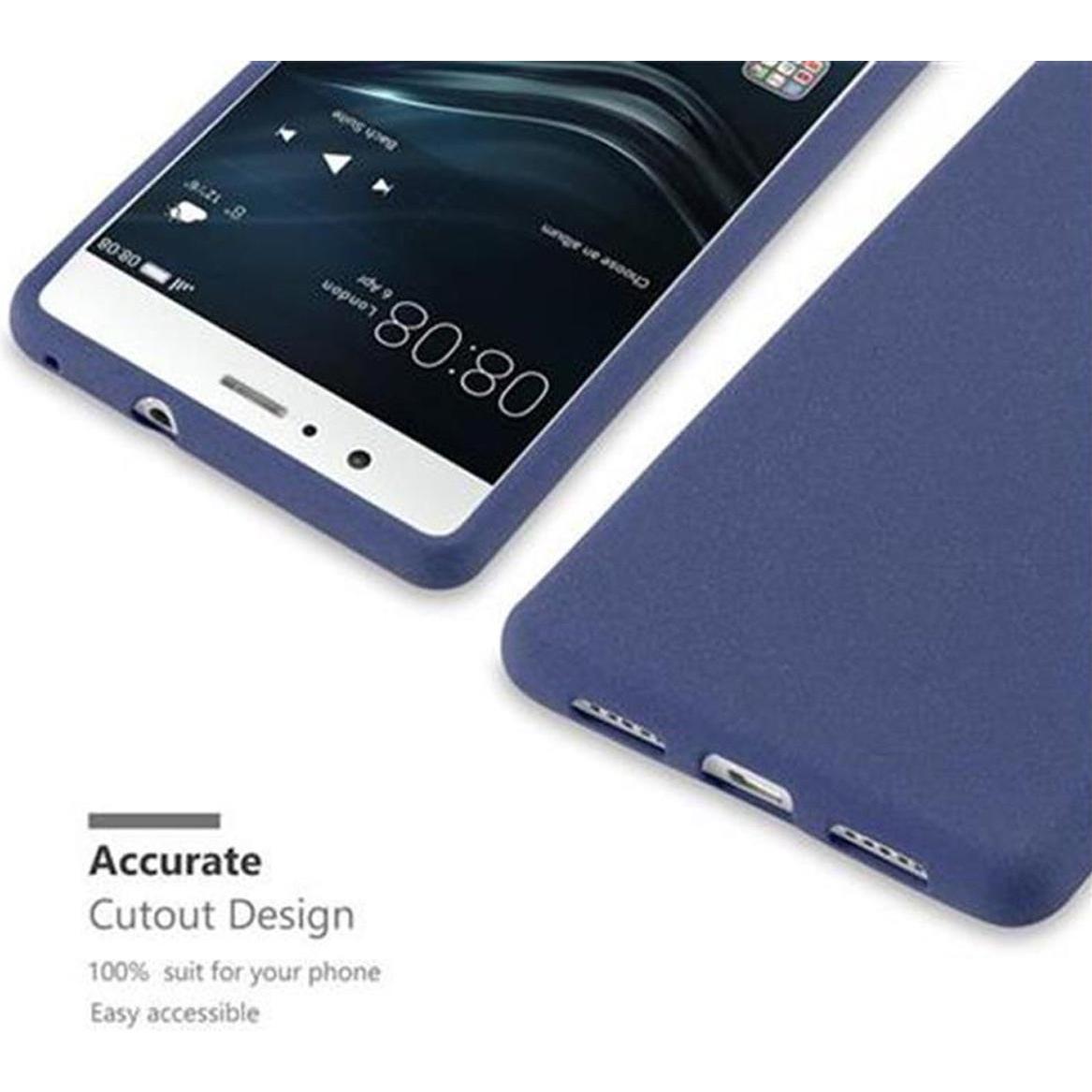 Thumbnail - Cadorabo TPU Frosted Cover (Huawei P9 Lite), Smartphone Hülle, Blau