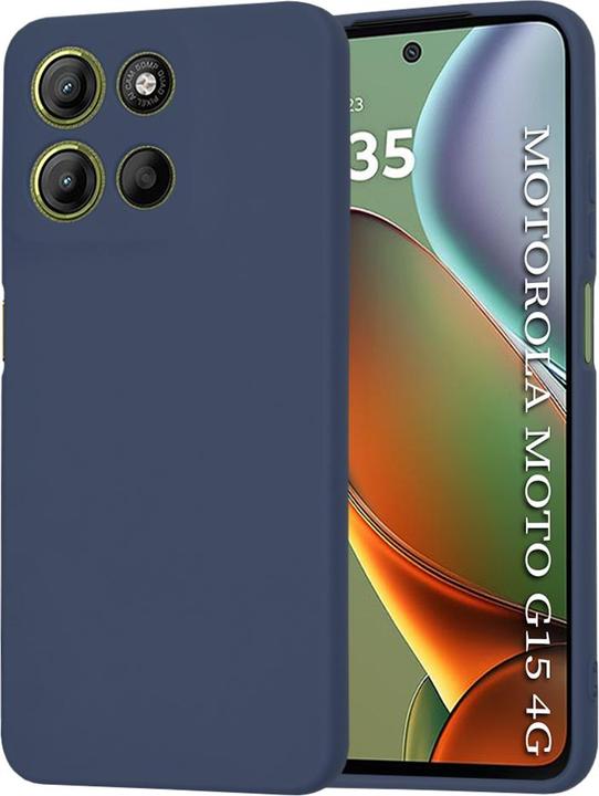 Techsuit - SoftFlex - Motorola Moto G15 / G15 Power - Navy Blue (Motorola Moto C)