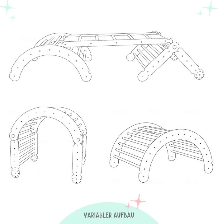 Produktbild Müggi Wandelbares Pikler Kletterdreieck Set