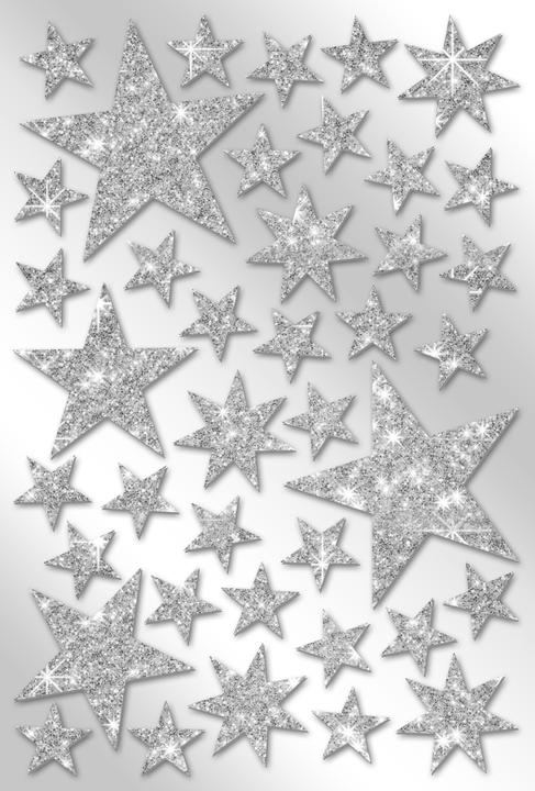 Image du produit Braun + Company Autocollant à paillettes étoiles