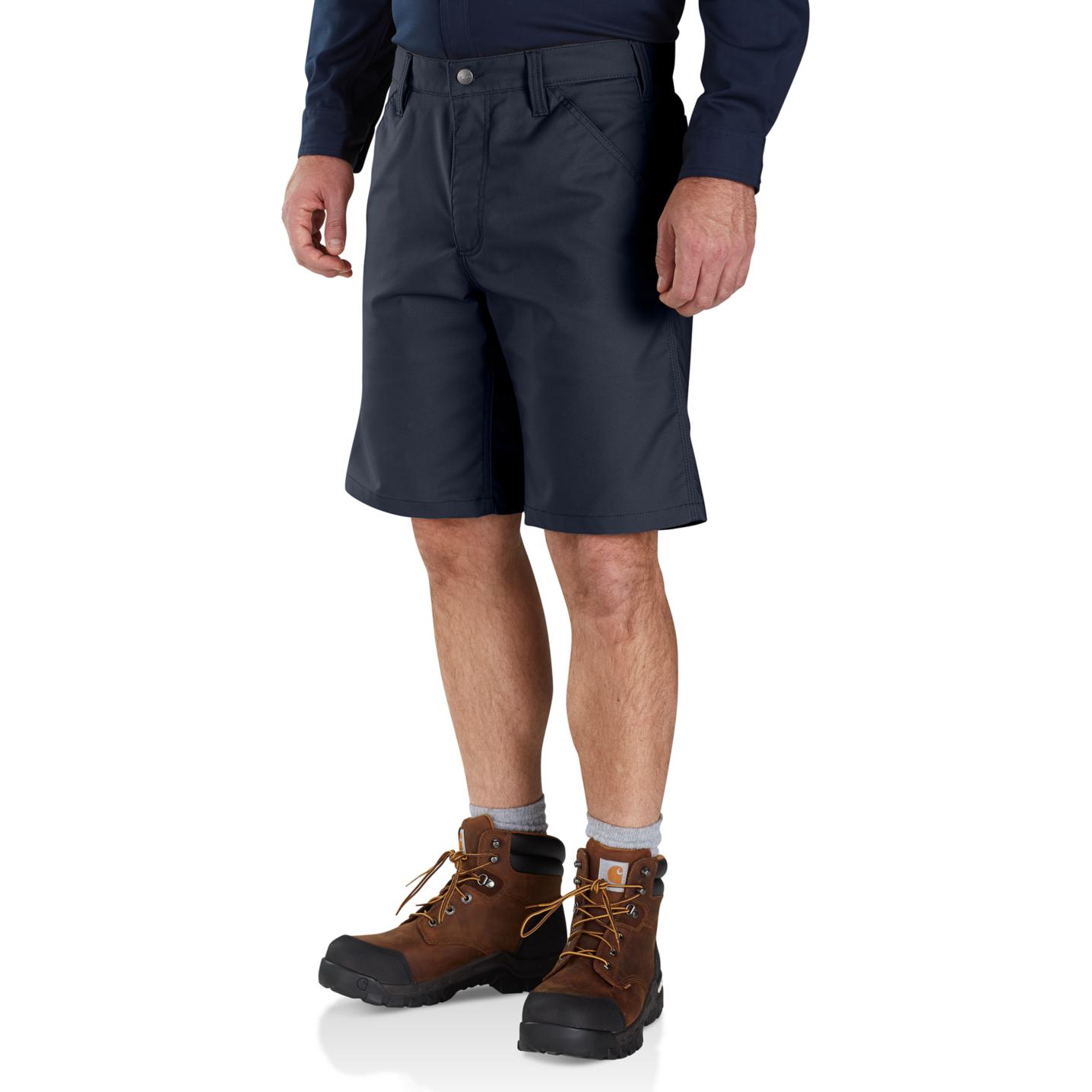 Carhartt, Herren, Hosen, Rugged Stretch Canvas Short, navy, Gr.28, Blau, (28)