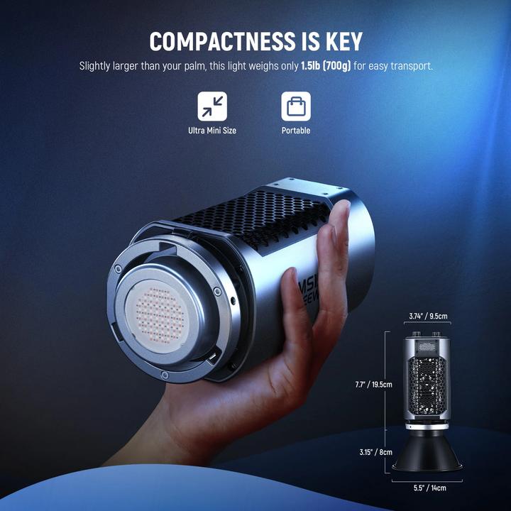 Actual product image Neewer MS150C RGB LED Video Light With App Control (Video light)