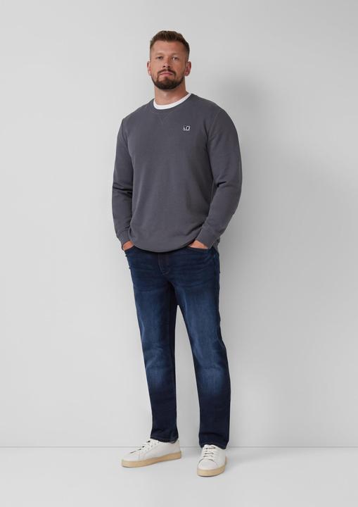 Produktbild s.Oliver Sweatshirt Sweatshirt aus Baumwollmix mit Crew Neck (XXL)