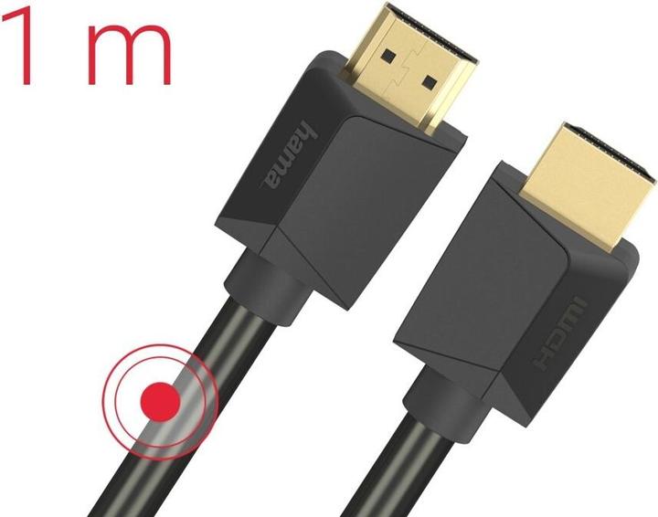 Image du produit Hama HDMI (Typ A) — HDMI (Typ A) (1 m, HDMI, 2.1b)