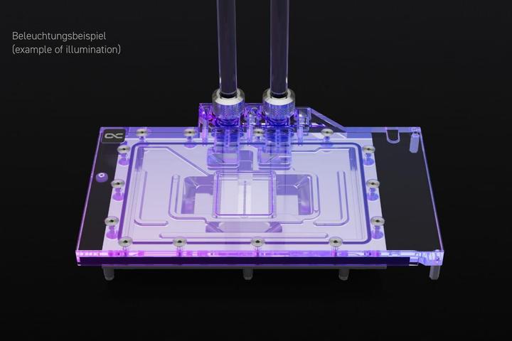 Actual product image Alphacool Ice Block Aurora Geforce RTX 4080 GameRock - Phantom with Backplate