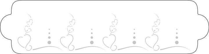 Produktbild Martellato Stencil Herzen romantisch