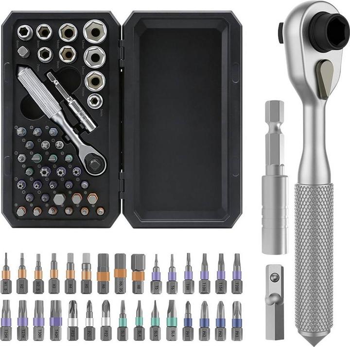 Actual product image Toolcraft Ratchet/bits set, 42-piece