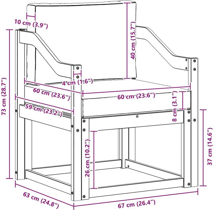Produktbild vidaXL Outdoor-Sofa