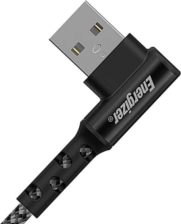 Energizer 90° kabel - USB-C - 2 m, zwart (2 m)