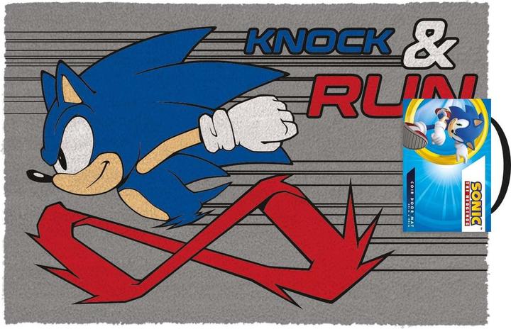 Pyramid Sonic The Hedgehog paillasson Knock And Run 40 x 60 cm (60 x 40 cm)