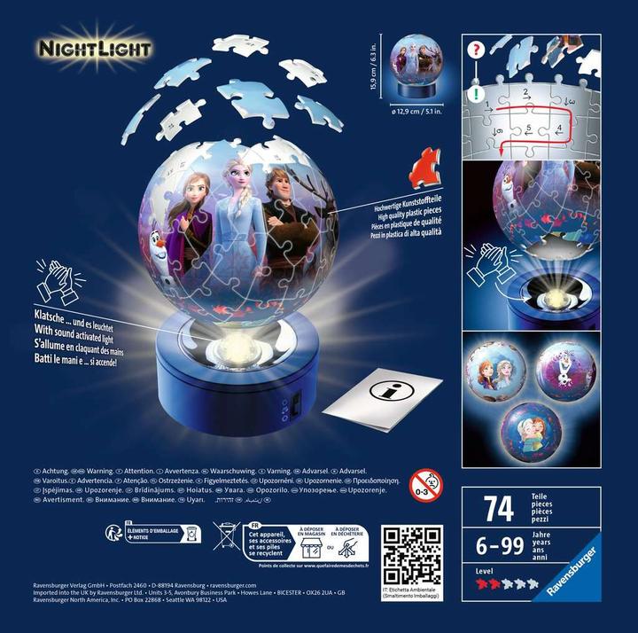 Produktbild Ravensburger Nightlight - Frozen 2 (72 Teile)