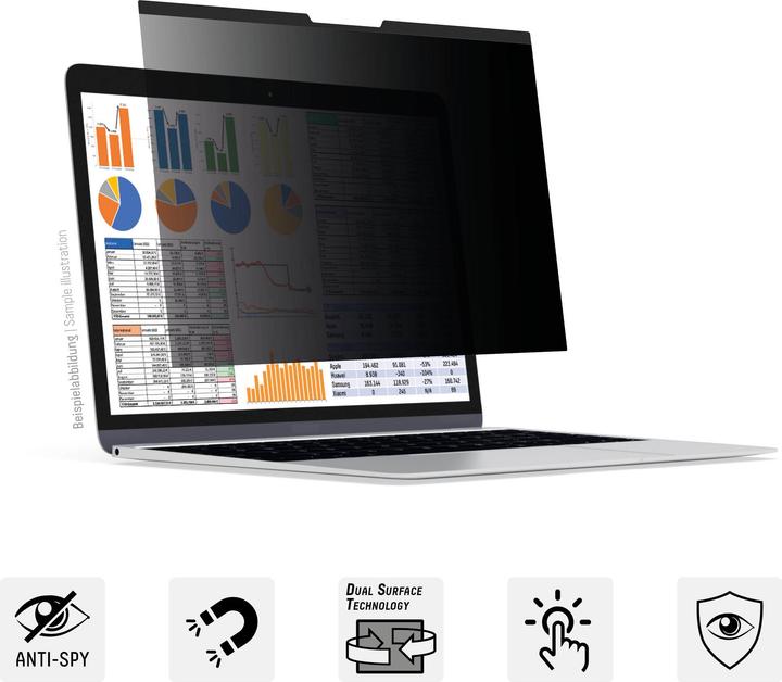 Actual product image Displex Privacy Safe, Laptop Blickschutzfilter (15", 3:2)