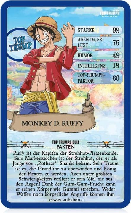 Actual product image Winning Moves Top Trumps One Piece Collectables, card game, from 2 players, from 8 years (DE edition) (German, 2 Players)