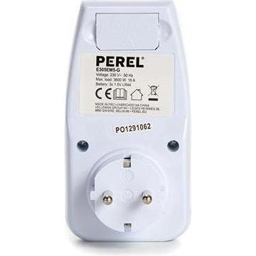 Thumbnail - Perel, Energiemessgerät, ENERGIEKOSTEN-MESSGERÄT - 230 V - 16 A - SCHUTZKONTAKT (DEUTSCHES SYSTEM)