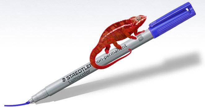 Actual product image Staedtler Lumocolor non-permanent (Blue, 2.50 mm, 1 x)