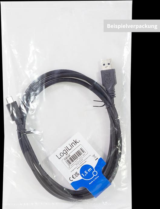 Produktbild LogiLink USB A — USB C (1 m, USB 3.0, 15 W)
