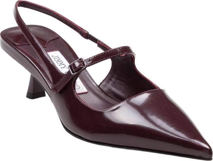 Immagine prodotto Jimmy Choo didi 45 slingback in brushed leather, merlot color (45)