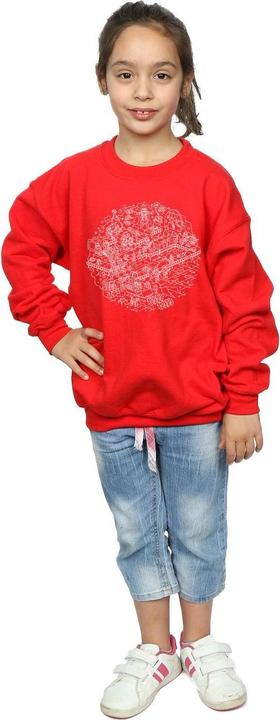 Produktbild Star Wars Christmas Death Star Sweatshirt Mädchen (128)