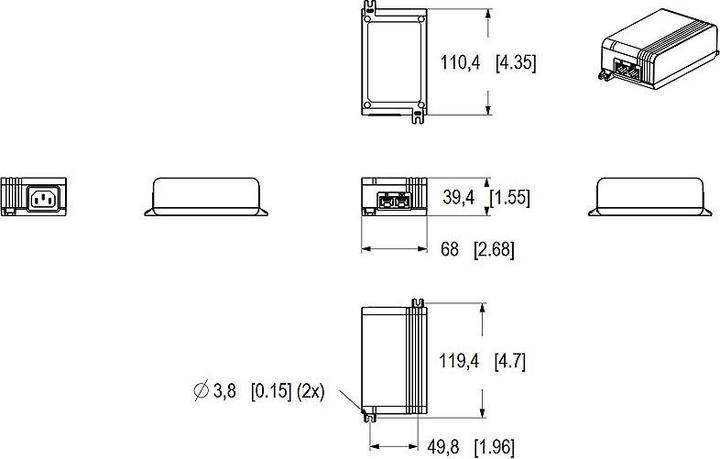 Produktbild Axis TU8006 60 W Midspan (802.3af (PoE), 60 W)