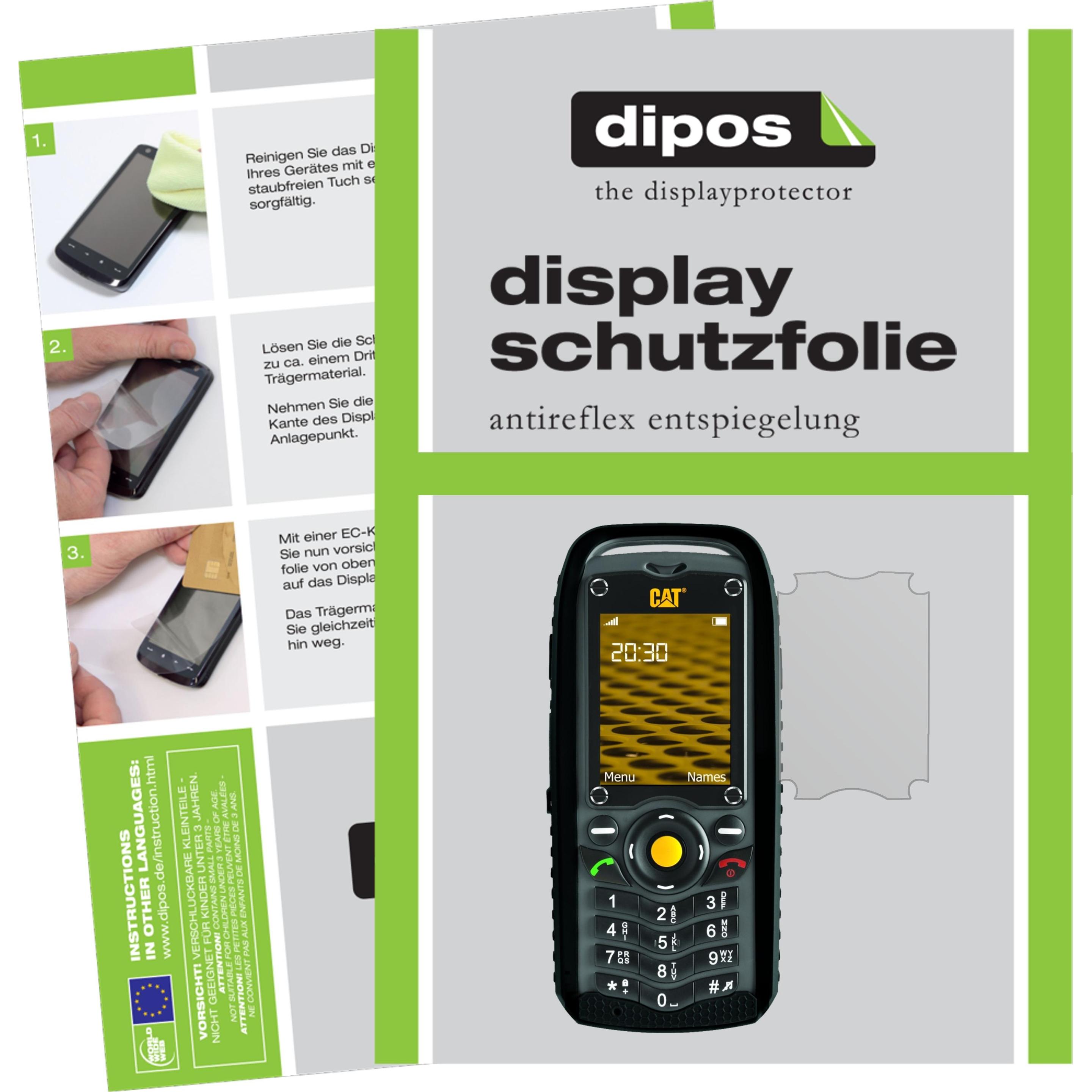 Dipos Displayschutzfolie Antireflex (1 Stück, CAT B25), Smartphone Schutzfolie, Transparent