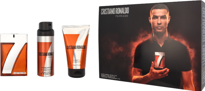 Produktbild CR7 Cristiano Ronaldo Fearless 3 Stück Geschenkset: Eau de Toilette 100ml - Duschgel 150ml - Body (Parfum set)