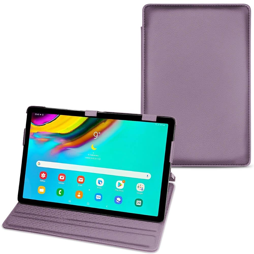 Noreve Lederschutzhülle horizontal (Galaxy Tab S5e), Tablet Hülle, Violett