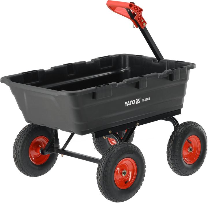 Produktbild Yato Bollerwagen, Tansportwagen, Kippfunktion bis 550kg, 116x81x103cm