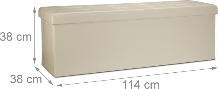 Immagine prodotto Relaxdays Panchina pieghevole (38 cm)